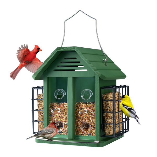 Kingsyard Wood Hanging Suet Bird Feeder Wayfair